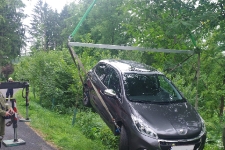 Jungwald verhinderte Absturz über Waldböschung_5